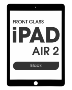 (2in1) Front Glass w/ OCA for iPad Air 2 (Black)