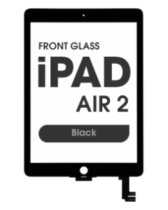 (3in1) Front Glass w/ Digitizer / OCA for iPad Air 2 (Black)