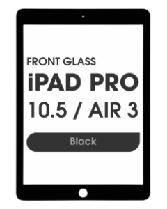 (2in1) Front Glass w/ OCA for iPad Pro 10.5 / Air 3 (Black)