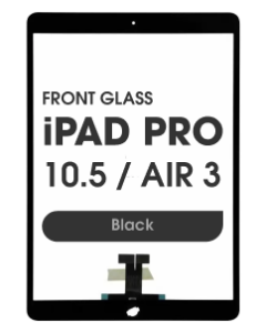 (3in1) Front Glass w/ Digitizer / OCA for iPad Pro 10.5 / Air 3 (Black)