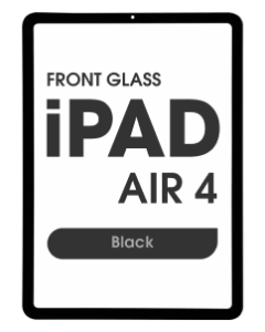 (2in1) Front Glass w/ OCA for iPad Air 4 (Black)