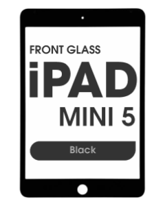 (2in1) Front Glass w/ OCA for iPad Mini 5 (Black)