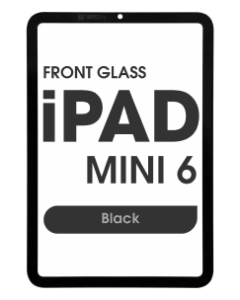 (2in1) Front Glass w/ OCA for iPad Mini 6 (Black)