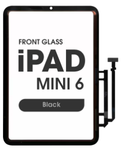 (3in1) Front Glass w/ Digitizer / OCA for iPad Mini 6 (Black)