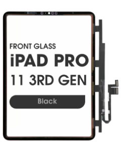 (3in1) Front Glass w/ Digitizer / OCA for iPad Pro 11 3rd Generation (Black)