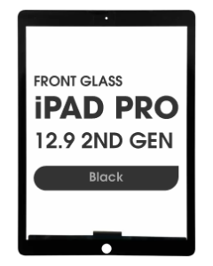(3in1) Front Glass w/ Digitizer / OCA for iPad Pro 12.9 2nd Generation (Black)