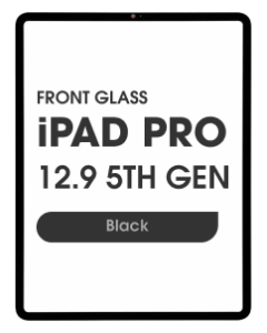 (2in1) Front Glass w/ OCA for iPad Pro 12.9 5th Generation (Black)