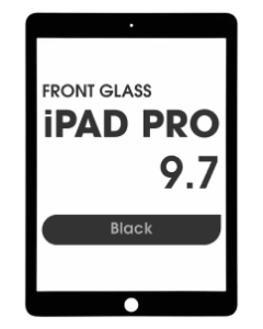 (2in1) Front Glass w/ OCA for iPad Pro 9.7 (Black)