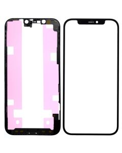 (3in1) Front Glass w/ OCA/frame bezel for iPhone 12 / 12 Pro