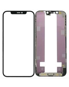(3in1) Front Glass w/ OCA/frame bezel for iPhone 14 Pro