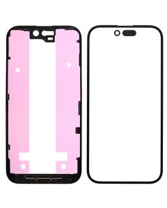 (3in1) Front Glass w/ OCA/frame bezel for iPhone 15