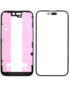 (3in1) Front Glass w/ OCA/frame bezel for iPhone 15 Pro