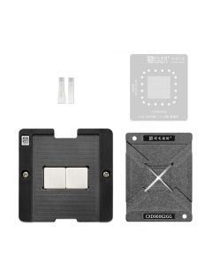 AMAOE - BGA South Bridge Reballing Stencil for PS5 GPU (CXD90062GG) w/ Tin Scraping Blade / Stencil / Magnet Base / Positioning Plate