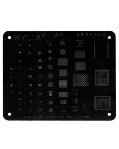 Wylie - WL-14 Stencil Planting Tin Net for LCD for iPhone 12 Mini / 12 / 12 Pro / 12 Pro Max
