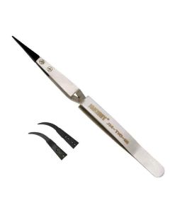 JM-T10-12 Adjustable Pointed Head Anti-static Stainless Steel Tweezers
