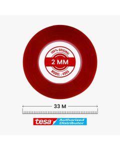 Tesa - Red Tape Adhesive (2mm x 33m)