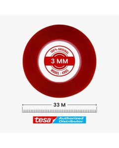 Tesa - Red Tape Adhesive (3mm x 33m)