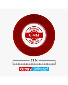 Tesa - Red Tape Adhesive (8mm x 33m)