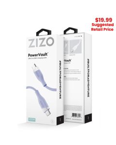 ZIZO - PowerVault Cable USB-C to USB-C - 6FT (Purple)