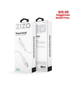 ZIZO - PowerVault Cable USB-C to USB-C - 6FT (White)