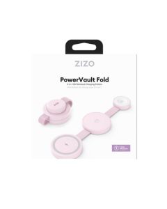 ZIZO - PowerVault Fold 3-in-1 Travel Charging Station w/ MagSafe Mount (Blush Pink)