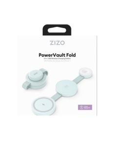 ZIZO - PowerVault Fold 3-in-1 Travel Charging Station w/ MagSafe Mount (Mint)