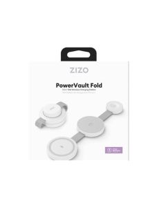 ZIZO - PowerVault Fold 3-in-1 Travel Charging Station w/ MagSafe Mount (White)