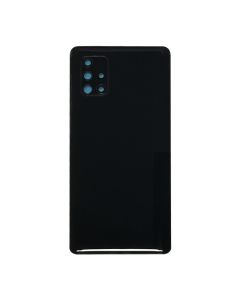 Back Cover w/ Adhesive / Camera Lens for Samsung Galaxy A71 5G (A716 / 2020) (No Logo) (Prism Cube Black)