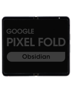 OEM Pull - Inner OLED Screen and Digitizer Assembly w/ Frame for Google Pixel Fold (Grade B) (Obsidian)