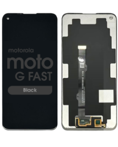 Refurbished - LCD Screen and Digitizer Assembly for Motorola Moto G Fast (XT2045-3) (No Frame) (Black)