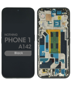 Refurbished - OLED Screen and Digitizer Assembly w/ Frame for Nothing Phone 2A (A142) (Black) 