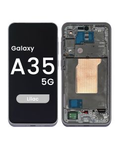 Refurbished - OLED Screen and Digitizer Assembly w/ Frame for Samsung Galaxy A35 5G (A356 / 2024) (Lilac)