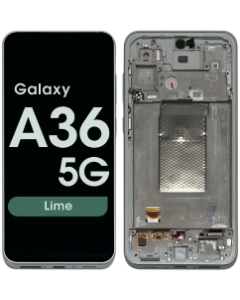 Refurbished - LCD Screen and Digitizer Assembly w/ Frame for Samsung Galaxy A36 5G (A366 / 2025) (Lime)