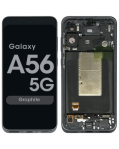 Refurbished - LCD Screen and Digitizer Assembly w/ Frame for Samsung Galaxy A56 5G (A566 / 2025) (Graphite)