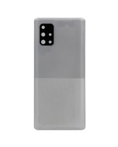 Back Cover w/ Adhesive / Camera Lens for Samsung Galaxy A71 5G (A716V / 2020) (Prism Cube Silver)