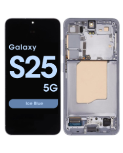 Service Pack - OLED Screen and Digitizer Assembly w/ Frame for Samsung Galaxy S25 5G (S931) (US / International Version) (Ice Blue)