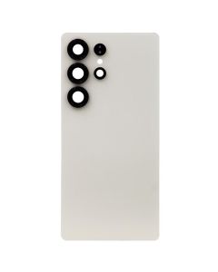 Back Cover w/ Adhesive / Camera Lens for Samsung Galaxy S25 Ultra 5G (S938) (No Logo) (Titanium Pink Gold)