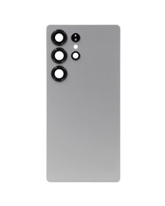 Back Cover w/ Adhesive / Camera Lens for Samsung Galaxy S25 Ultra 5G (S938) (No Logo) (Titanium White Silver)