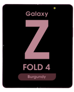OEM Pull - OLED Screen and Digitizer Assembly w/ Frame for Samsung Galaxy Z Fold 4 (F936) (US / International) (Main Screen)(Grade B Plus) (Burgundy)