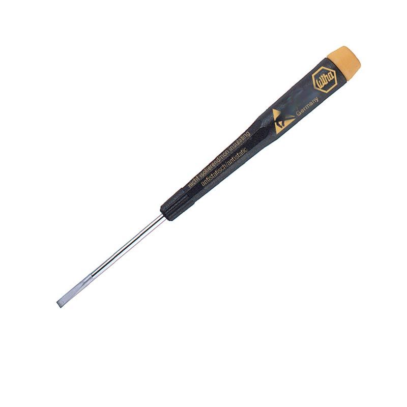 Wiha - Precision ESD Safe Slotted Screwdriver (1.8x40) - Injured Gadgets