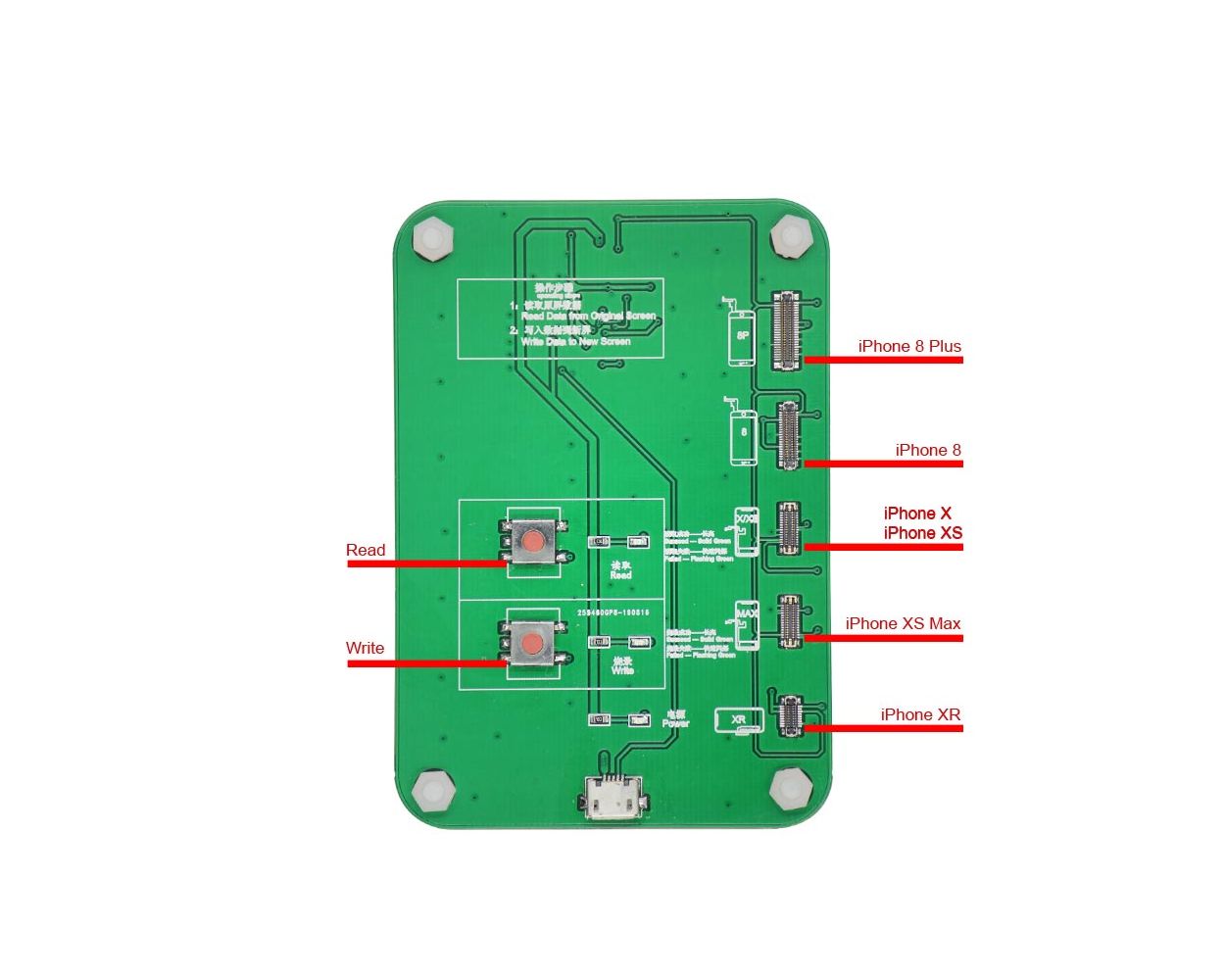 incell lcd screen ambient light sensor calibrator ho3 eeprom programmer for iphone 8 8 plus xr x xs xs max